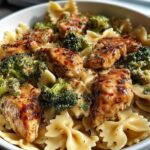 Cowboy Butter Lemon Bowtie Chicken with Broccoli