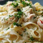 Crab Fettuccine Alfredo