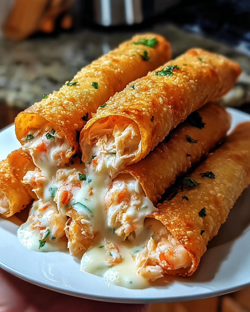 Crab Shrimp Queso Rolls - detail 1