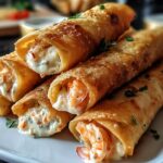 Crab Shrimp Queso Rolls