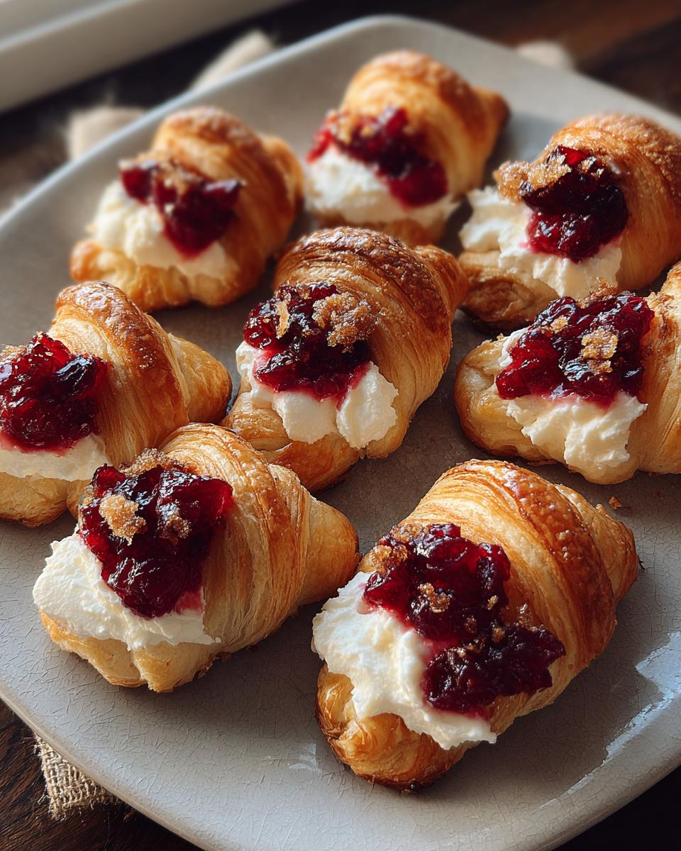 Cranberry Cream Cheese Crescent Bites - detail 1