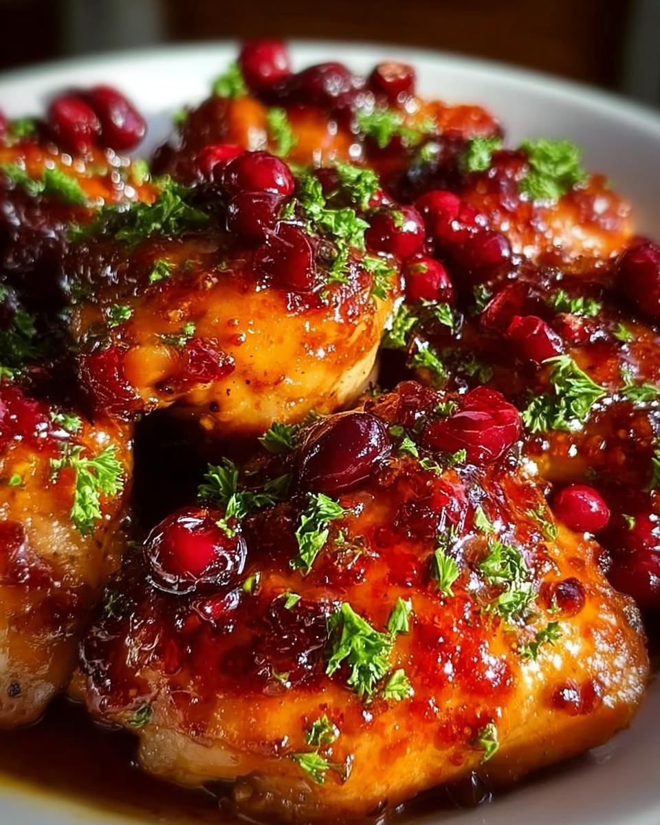 Cranberry Orange Glazed Chicken - detail 1