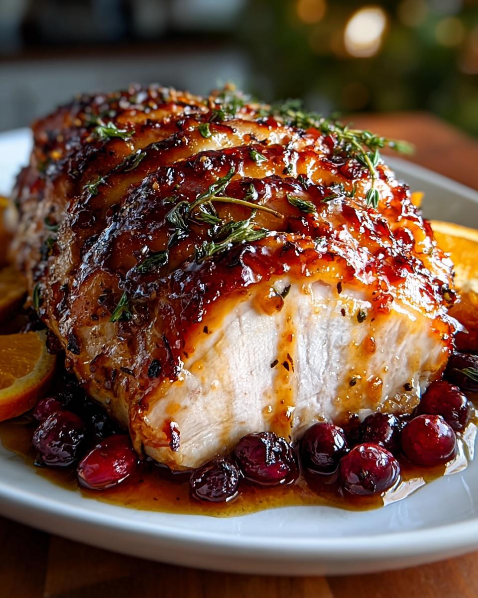 Cranberry Orange Glazed Turkey Chest - detail 1