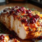 Cranberry Orange Glazed Turkey Chest