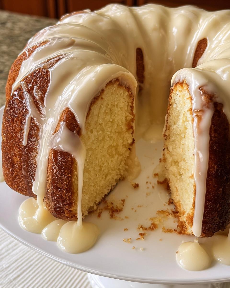 Cream Cheese Glazed Pound Cake - detail 1