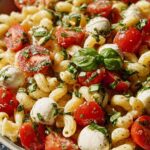 Creamy Caprese Pasta Salad