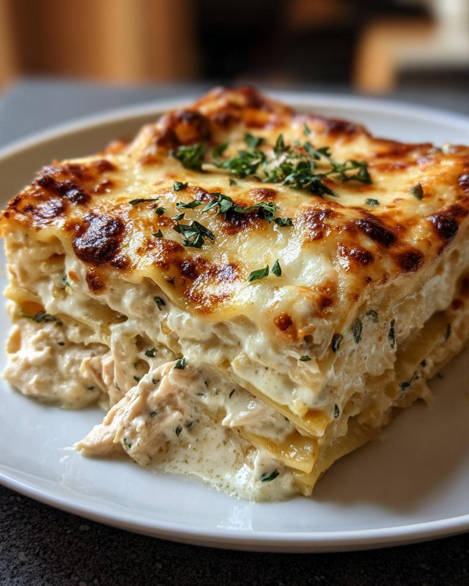 Creamy Chicken Lasagna with White Sauce - detail 1