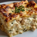 Creamy Chicken Lasagna with White Sauce