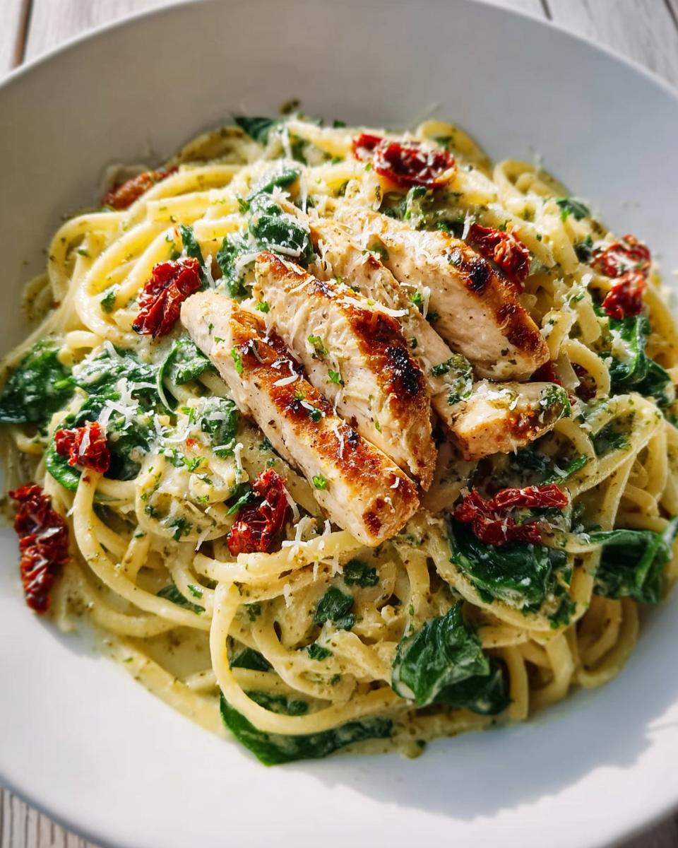 Creamy Chicken Pesto Pasta - detail 1