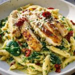 Creamy Chicken Pesto Pasta