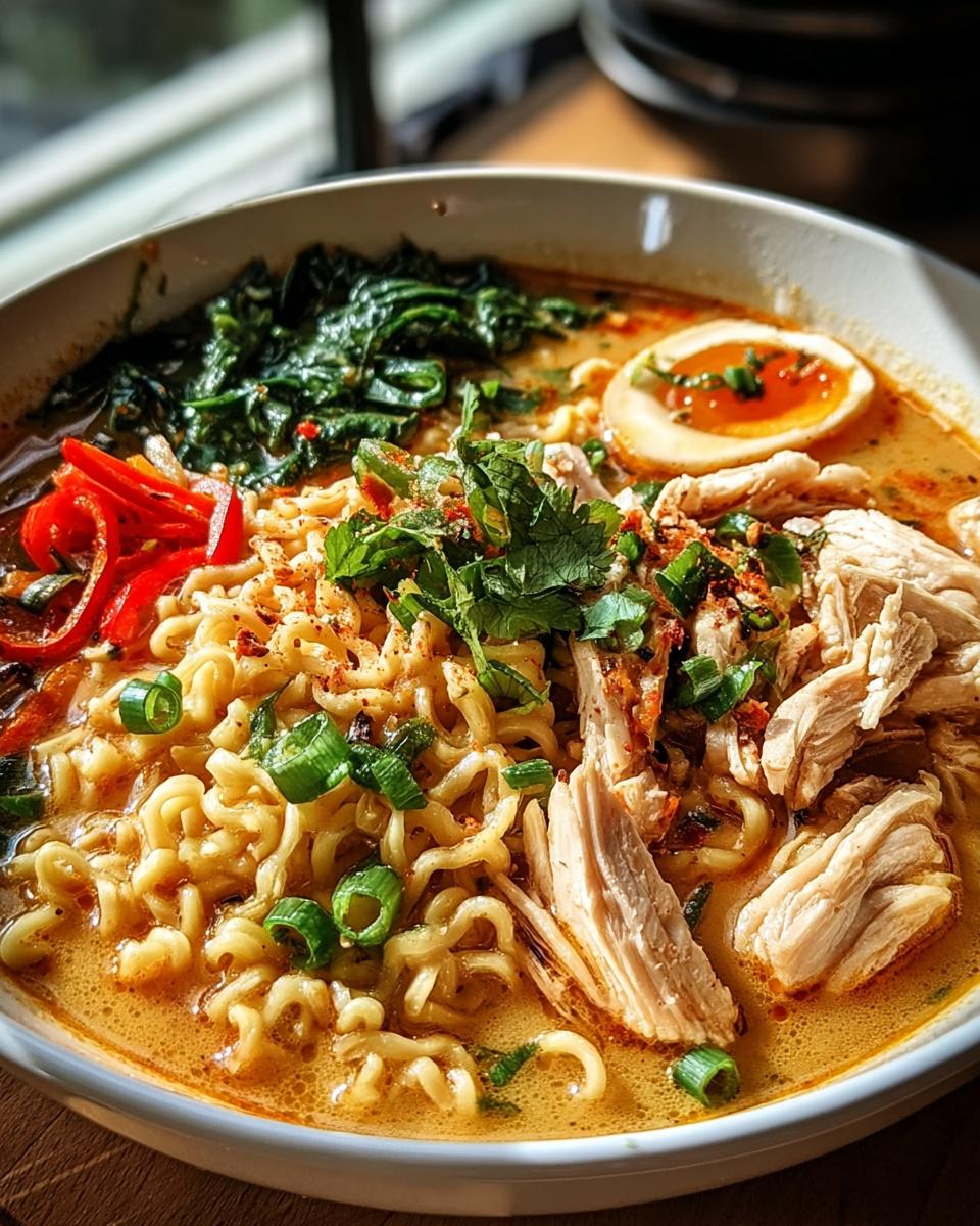 Creamy Garlic Chicken Ramen - detail 1