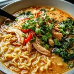 Creamy Garlic Chicken Ramen