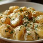 Creamy Garlic Sauce Baby Potatoes
