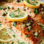 Creamy Lemon Salmon Piccata