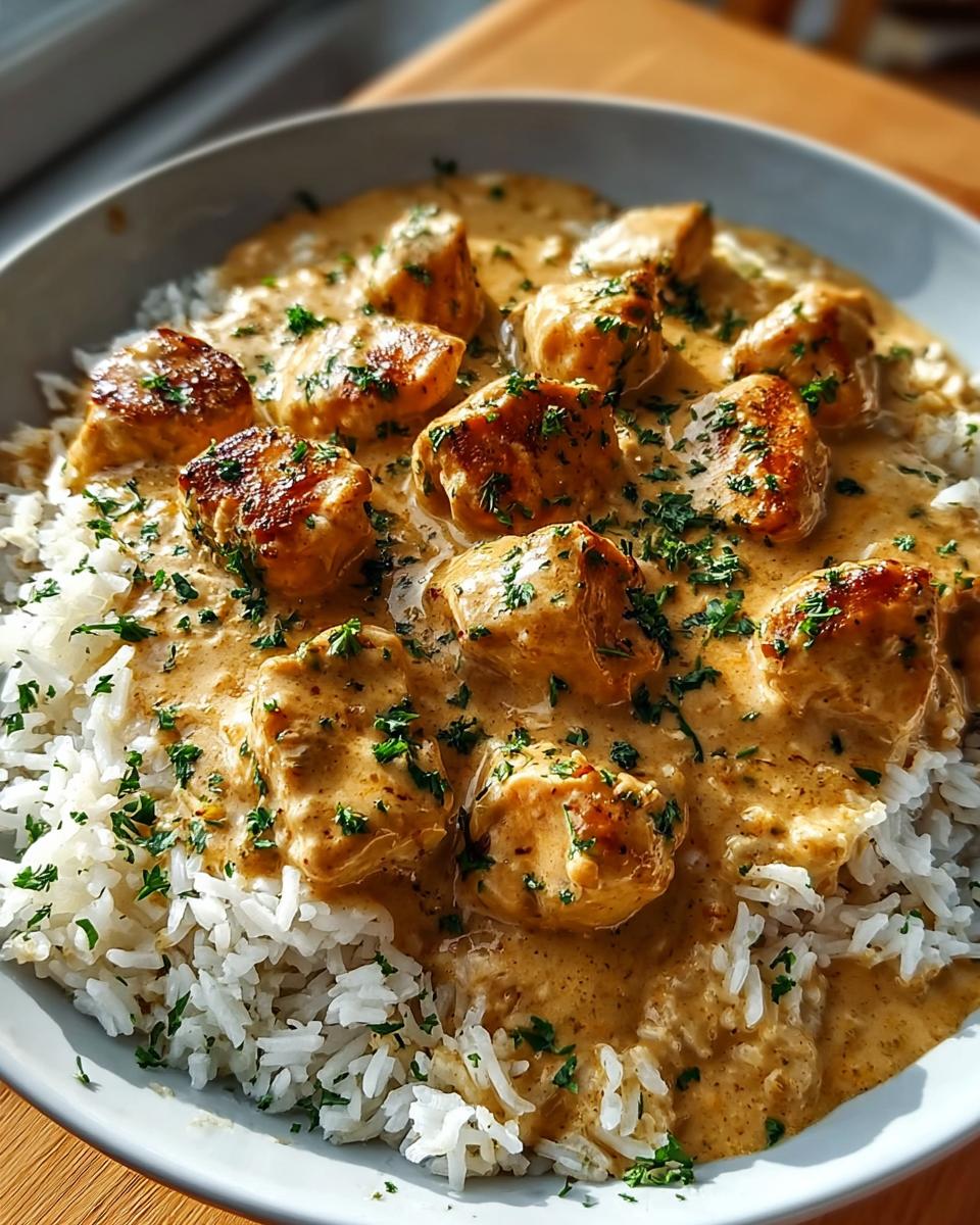 Creamy Smothered Chicken and Rice - detail 1