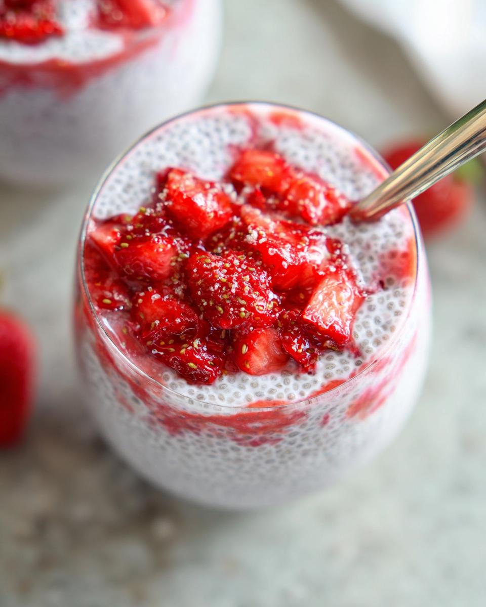 Creamy Strawberry Chia Pudding - detail 1