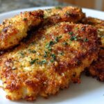Crispy Air Fryer Parmesan Crusted Chicken