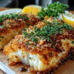 Crispy Air Fryer Parmesan Crusted Cod