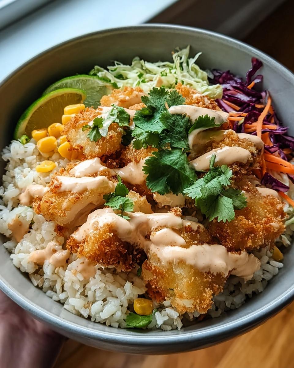 Crispy Fish Taco Bowls - detail 1