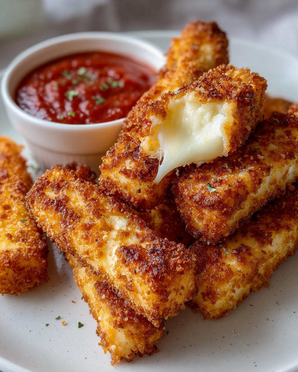 Crispy Homemade Mozzarella Sticks - detail 1