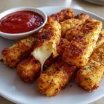 Crispy Homemade Mozzarella Sticks