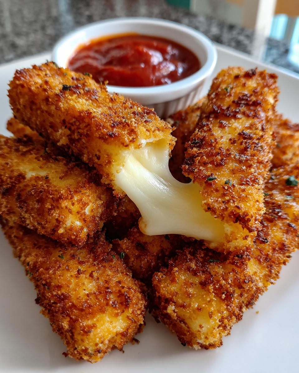 Crispy Homemade Mozzarella Sticks - detail 3