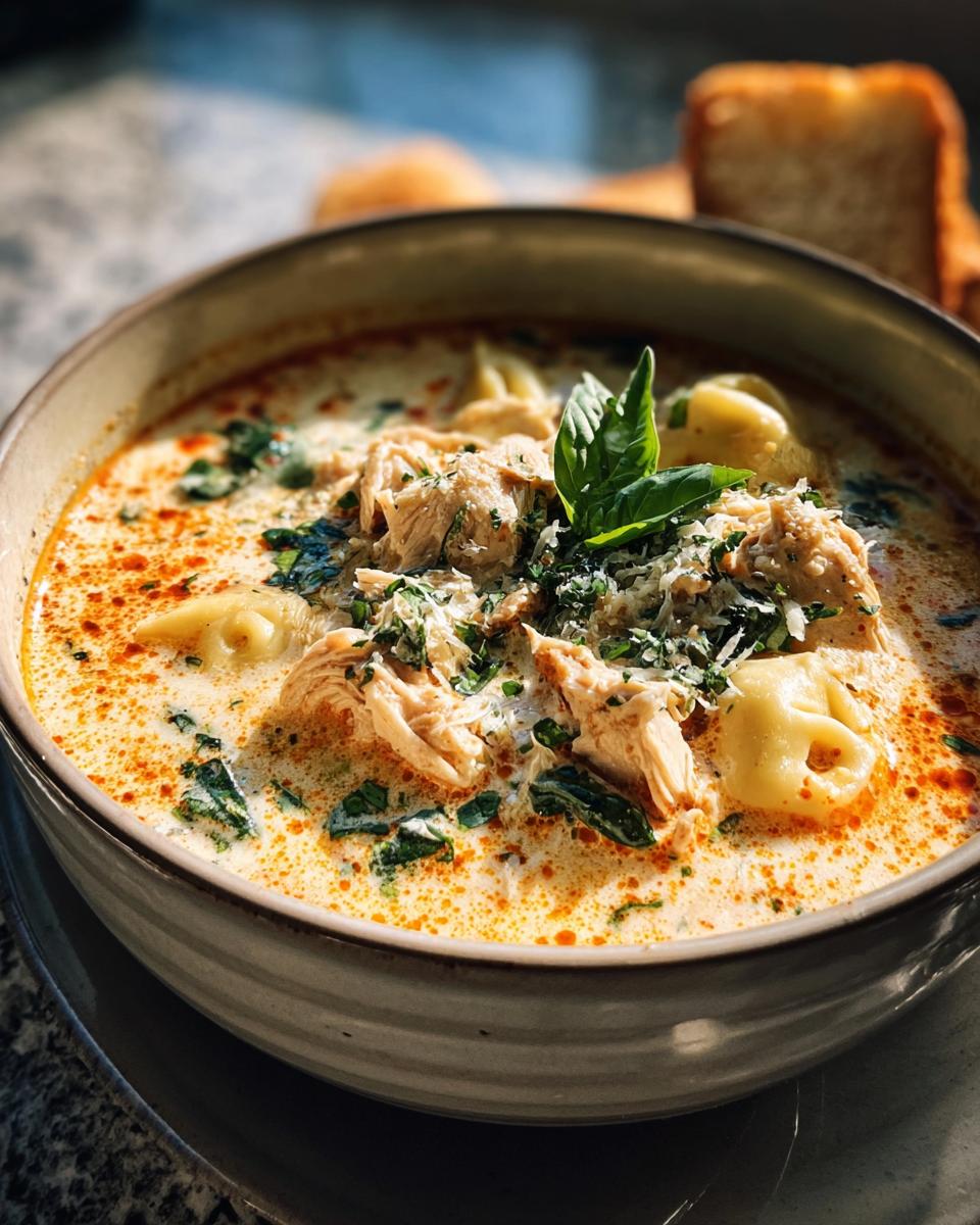 Crock Pot Creamy Chicken Parmesan Soup - detail 1
