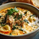 Crock Pot Creamy Chicken Parmesan Soup