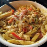 Crockpot Chicken Fajita Pasta