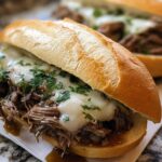 Crockpot French Dip Sandwiches