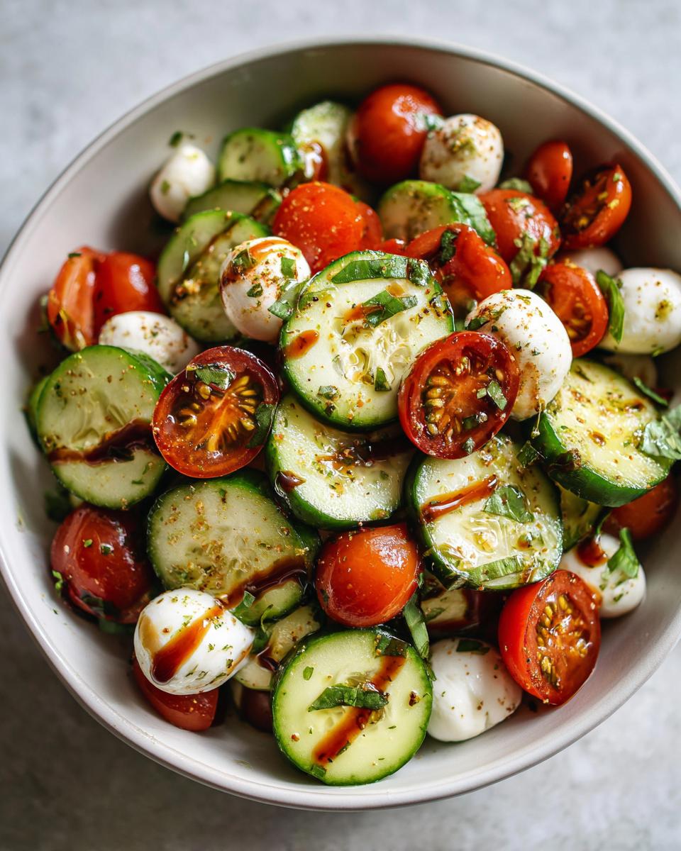 Cucumber Caprese Salad - detail 2