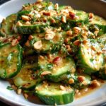 Cucumbers in Spicy Peanut Sauce