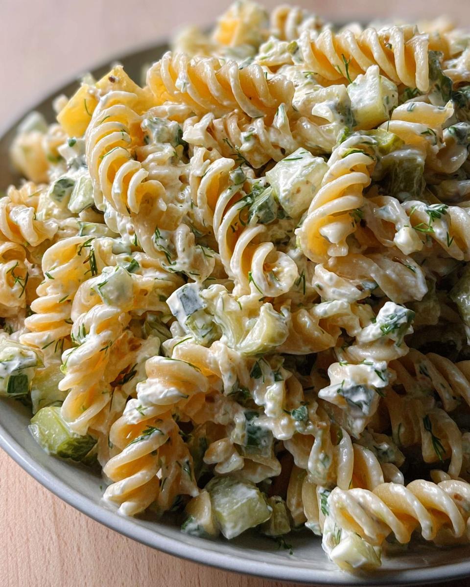 Dill Pickle Pasta Salad - detail 1