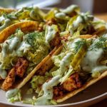 Dill Pickle Ranch Smash Chicken Tacos