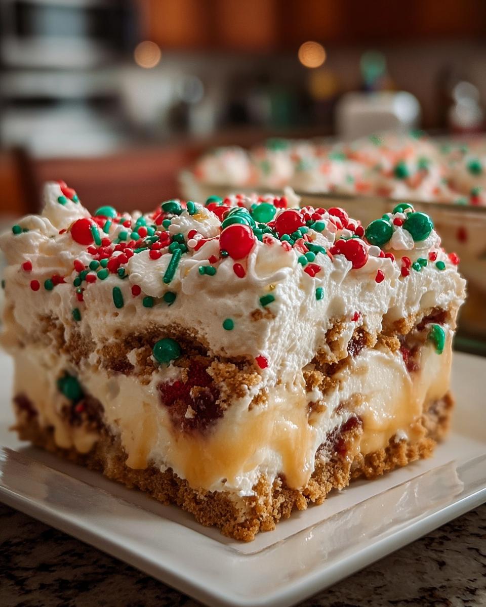 Easy Christmas Cookie Lasagna - detail 1
