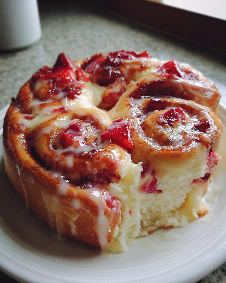 Easy Strawberry Cheesecake Sweet Rolls - detail 2