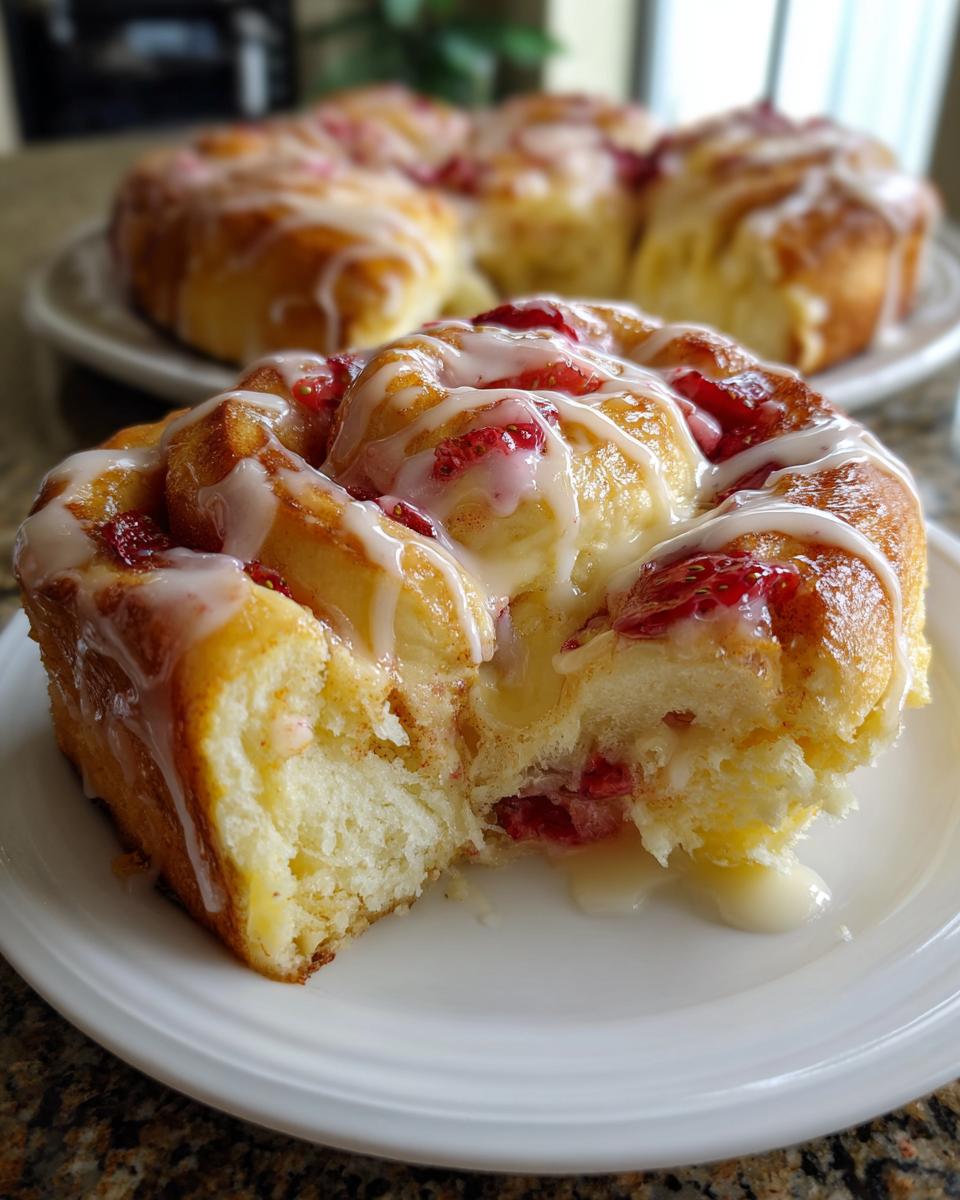 Easy Strawberry Cheesecake Sweet Rolls - detail 3