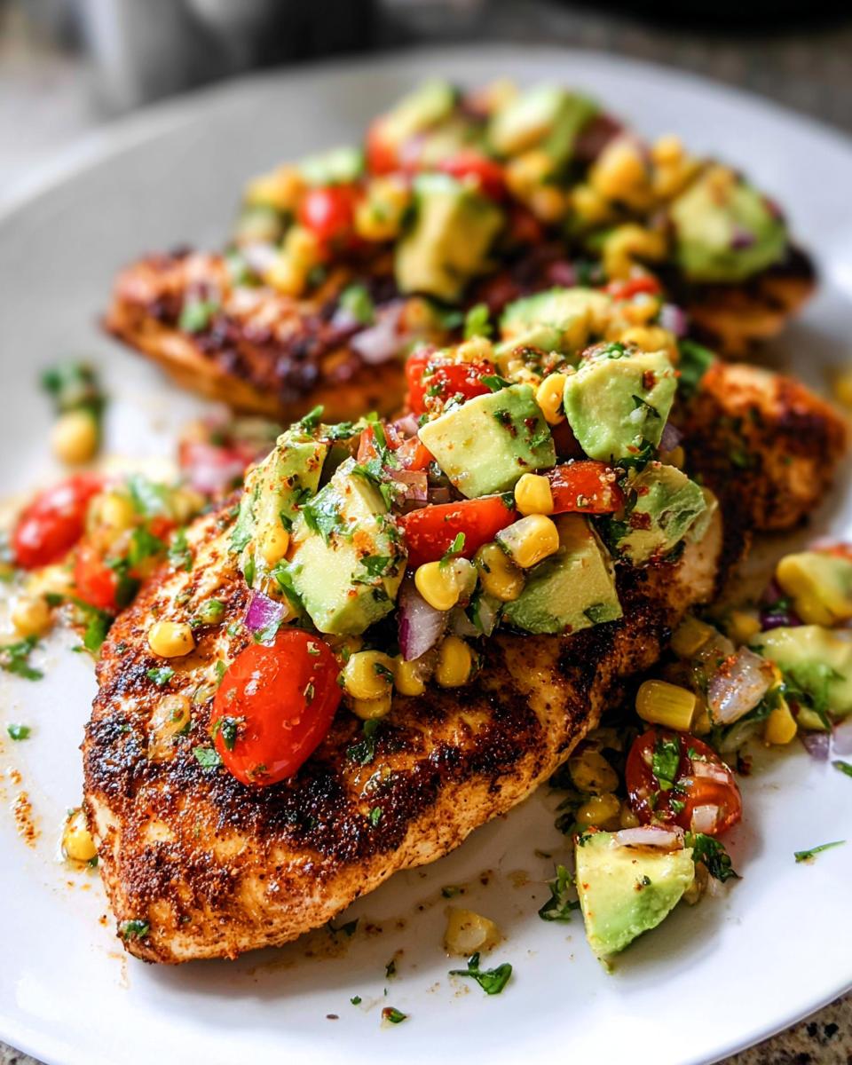 Fiesta Lime Chicken with Avocado Salsa - detail 1