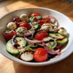 Fresh Cucumber Caprese Salad