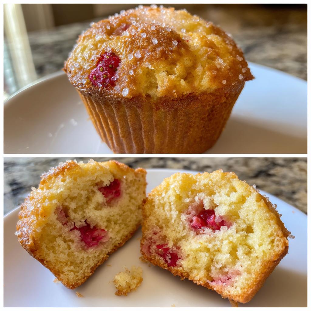 Fresh Strawberry Muffins - detail 2