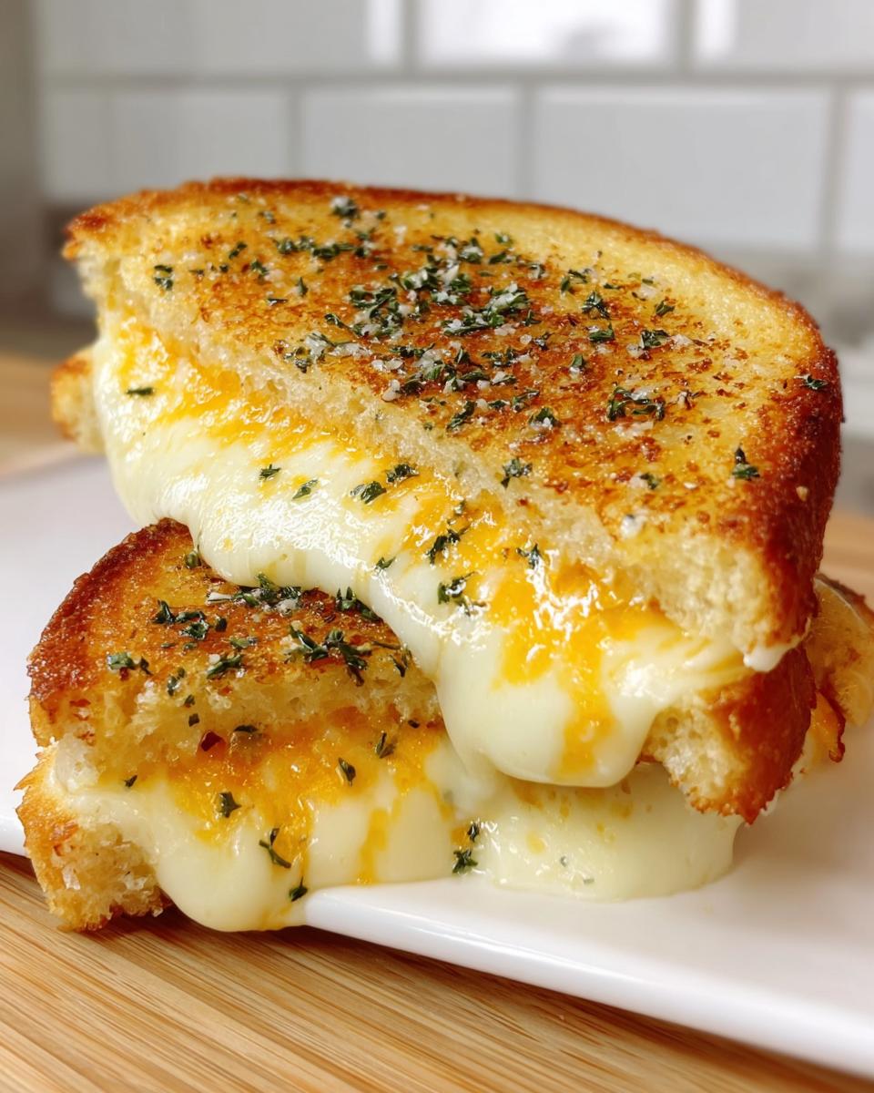 Garlic Bread Grilled Cheese - detail 1
