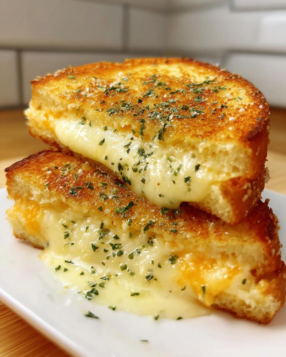 Garlic Bread Grilled Cheese - detail 2