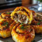 Garlic Butter Cheeseburger Rollups