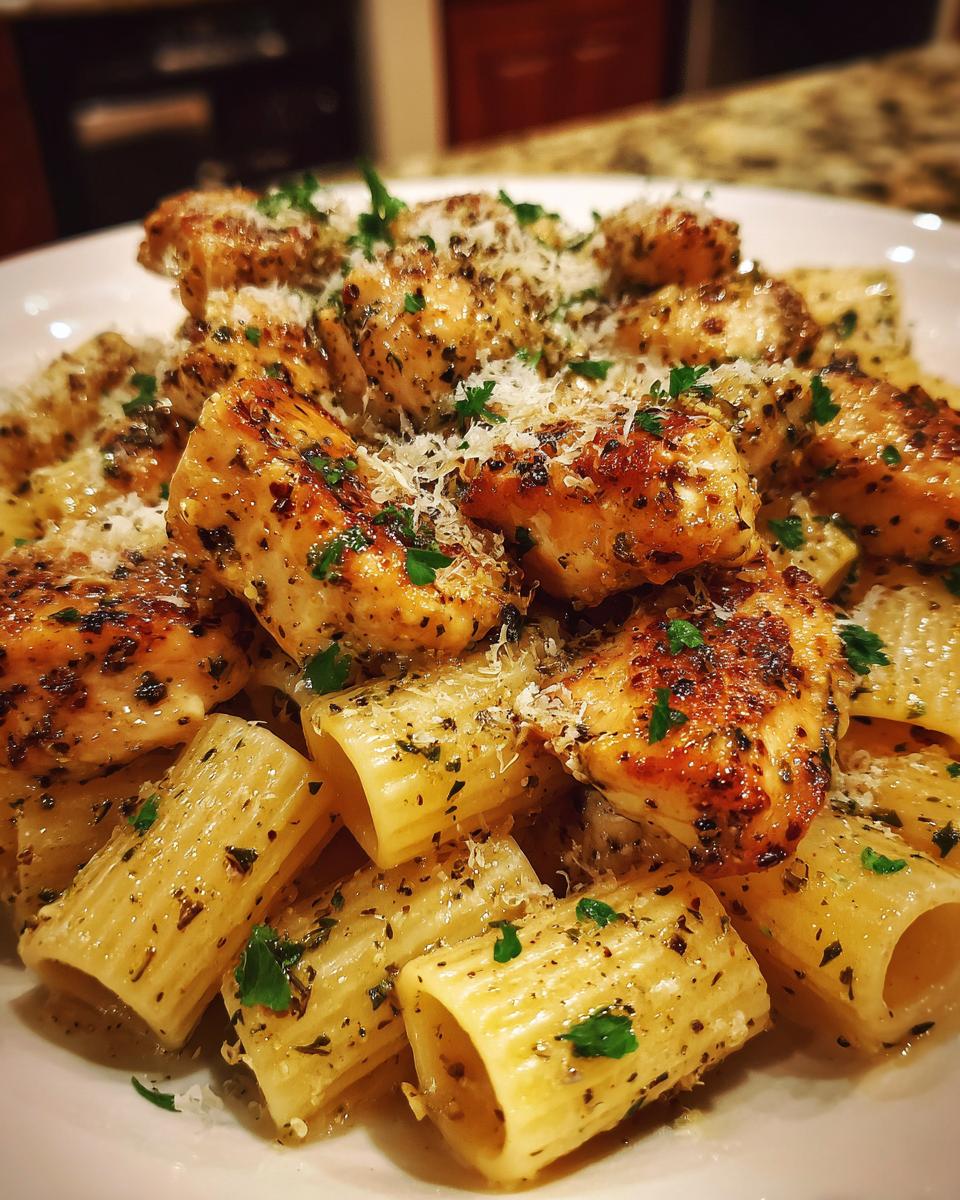 Garlic Butter Chicken with Rigatoni and Parmesan - detail 1
