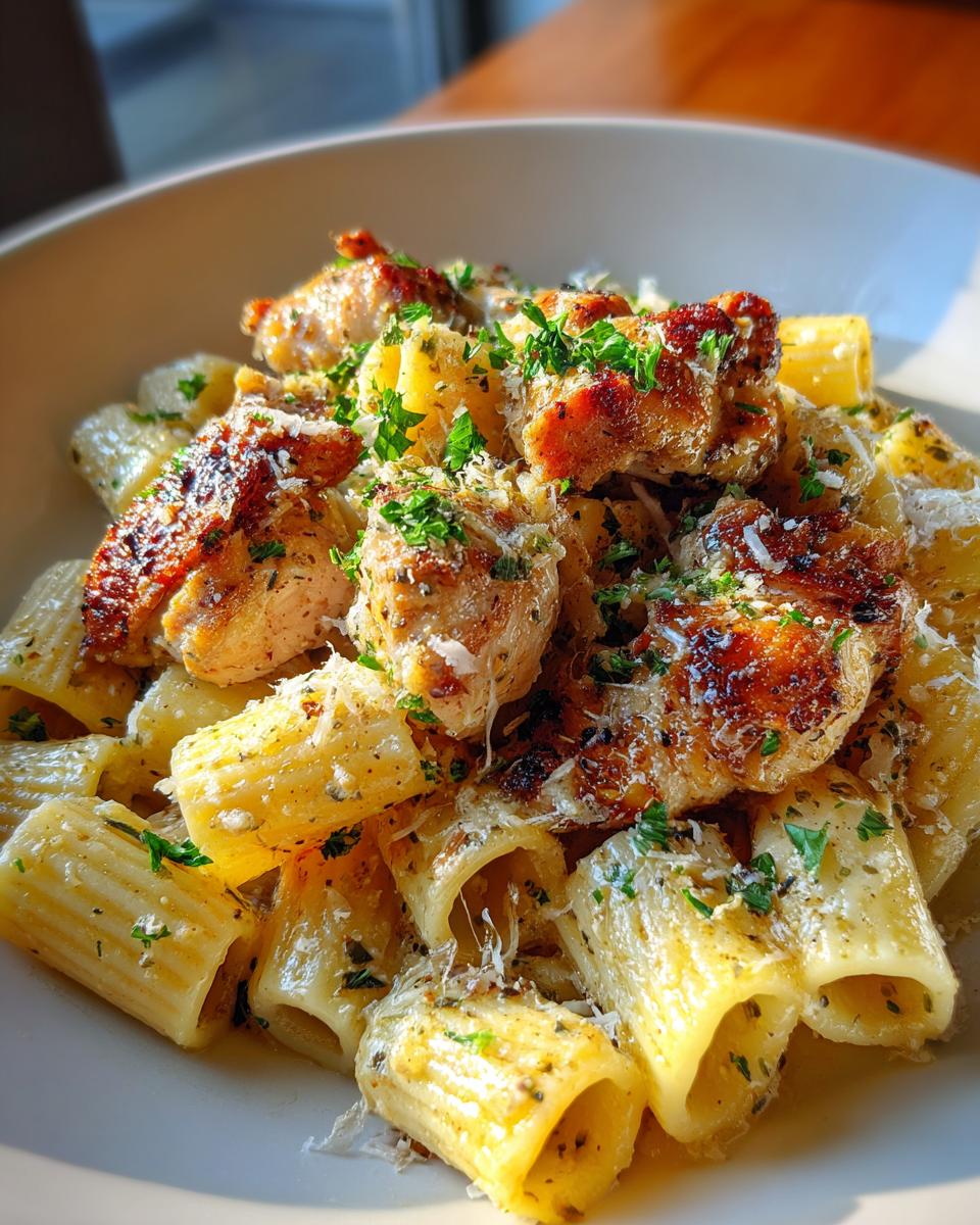 Garlic Butter Chicken with Rigatoni and Parmesan - detail 3