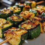Garlic Butter Zucchini Skewers