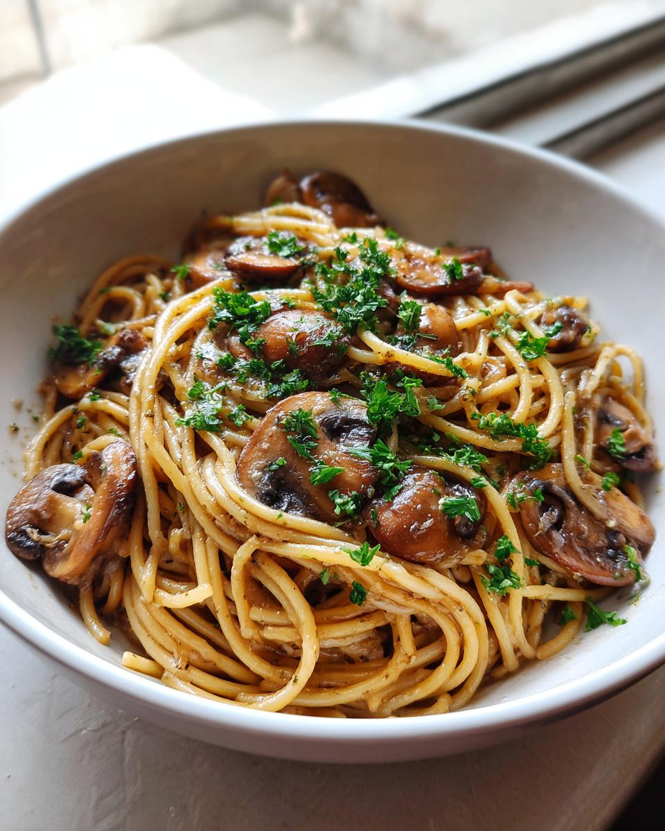 Garlic Mushroom Pasta - detail 1
