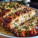 Garlic Parmesan Chicken Meatloaf