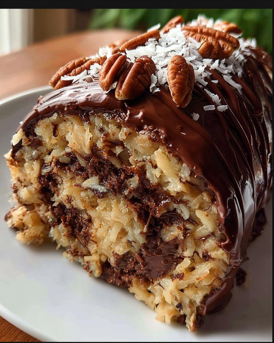 German Chocolate Cake Roll - detail 1