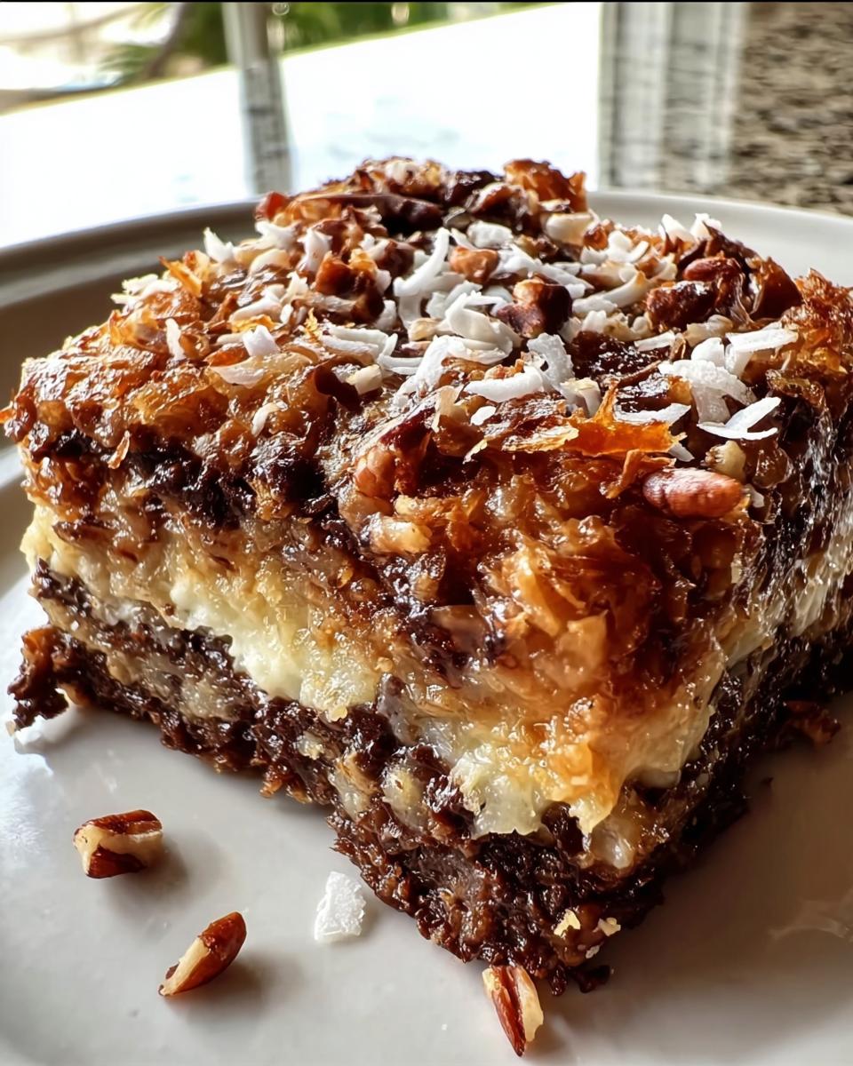 German Chocolate Dump Cake - detail 1